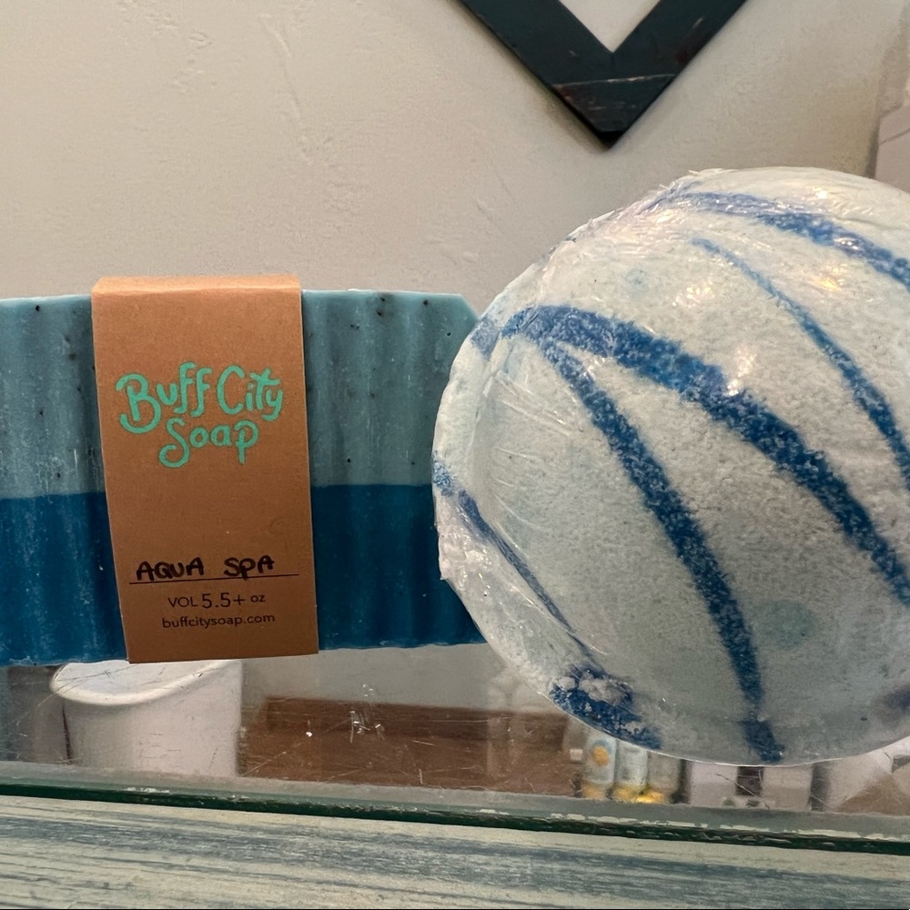 Aqua Spa: Buff City Soap and Bath Bomb